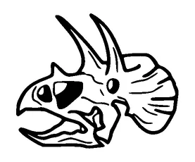 Triceratops Skull Tattoo Meaning, PNG and SVG