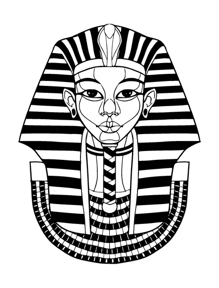 Tutankhamun Tattoo Meaning, PNG and SVG