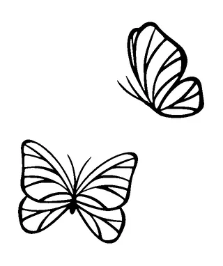 Two Butterflies Tattoo Meaning, PNG and SVG