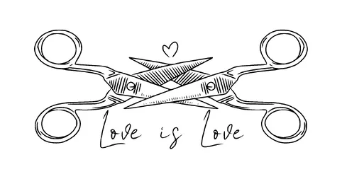 Two Scissors Tattoo Meaning, PNG and SVG