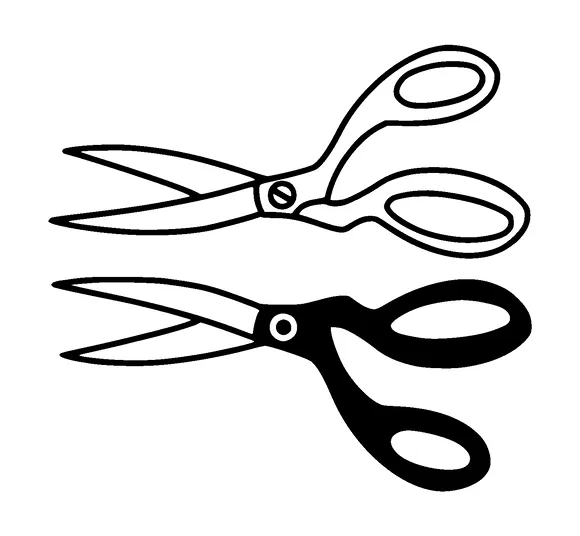 Two Scissors Tattoo Meaning, PNG and SVG