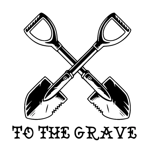 Two Shovels Tattoo Meaning, PNG and SVG