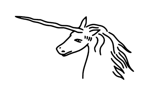 Unicorn Head Tattoo Meaning, PNG and SVG