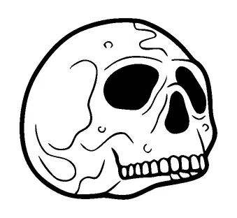 Upper Skull Tattoo Meaning, PNG and SVG