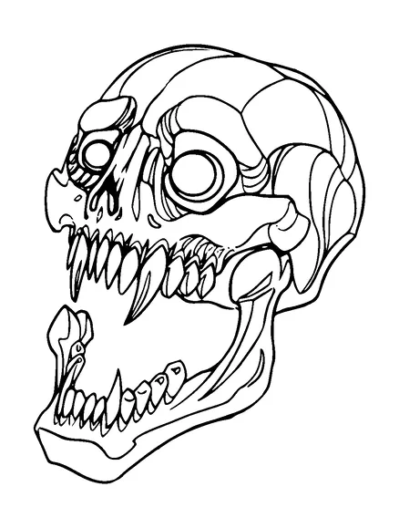 Vampire Skull Tattoo Meaning, PNG and SVG