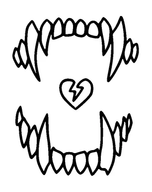 Vampire Teeth Biting Tattoo Meaning, PNG and SVG