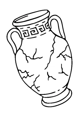 Vase With Crackles Tattoo Meaning, PNG and SVG