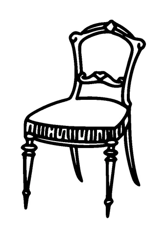 Vintage Chair Tattoo Meaning, PNG and SVG