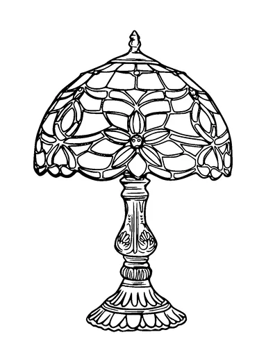 Vintage Desk Lamp Tattoo Meaning, PNG and SVG