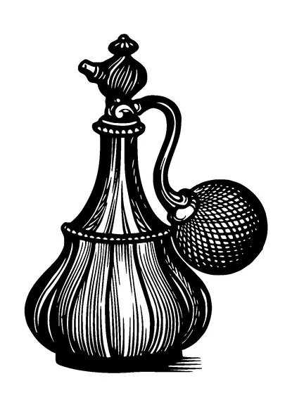 Vintage Perfume Bottle Tattoo Meaning, PNG and SVG