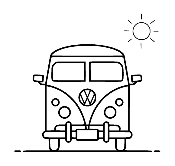 Volkswagen Van Font Tattoo Meaning, PNG and SVG