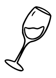 Wine Glass Tattoo Meaning, PNG and SVG