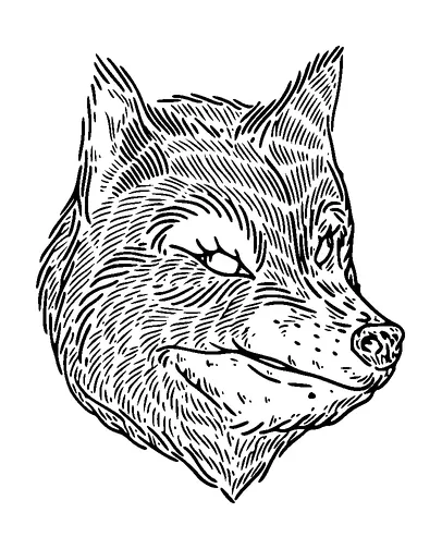 Wolfs Head Tattoo Meaning, PNG and SVG