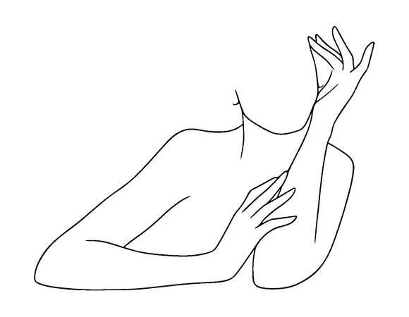 Woman Hands Elegant Sitting Tattoo Meaning, PNG and SVG