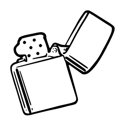 Zippo Lighter Tattoo Meaning, PNG and SVG