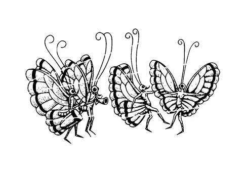 Butterfly Fairies Dancing Tattoo Meaning, PNG and SVG