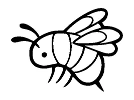 Cute Small Bee Tattoo Meaning, PNG and SVG