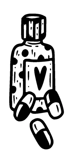 Love Pills Tattoo Meaning, PNG and SVG