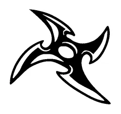 Spiral Shuriken Tattoo Meaning, PNG and SVG